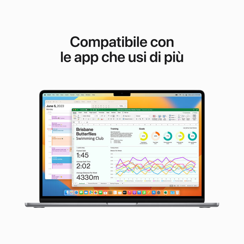 Apple MacBook Air 15" M2 8-core CPU 10-core GPU 512GB Grigio Siderale