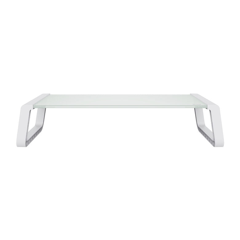 Trust 25351 supporto da tavolo per Tv a schermo piatto Trasparente, Bianco Scrivania