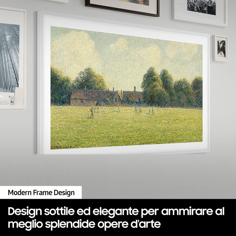 Samsung QE85LS03DAUXZT Televisione Smart TV 85 Pollici Qled 4K The Frame Black Matte Display Processore Quantum 4K Modern Frame Design Dolby Atmos