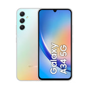 Samsung Galaxy A34 5G Display FHD+ Super AMOLED 6.6”, Android 13, 8GB RAM, 256GB, Doppia SIM, Batteria 5.000 mAh, Awesome Silver