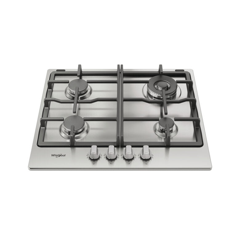 Whirlpool TGML 661 IX R Acciaio inossidabile Da incasso 58 cm Gas 4 Fornello(i)