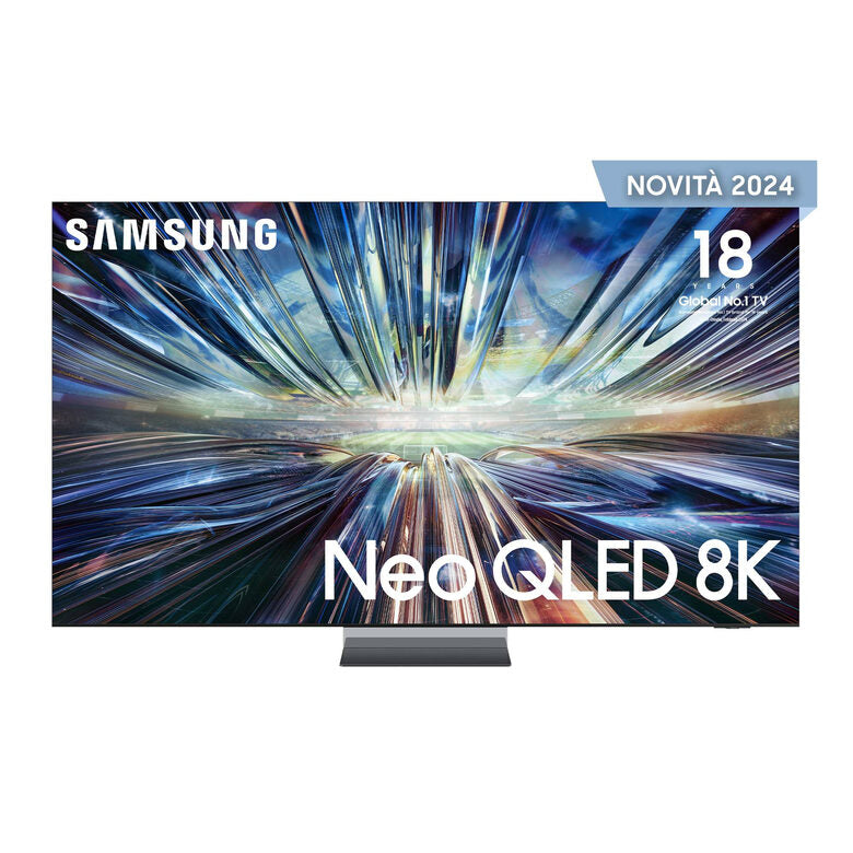 Samsung QE75QN900DTXZT Televisione Smart TV 75 Pollici Qled 8K Neo Graphite Black  NQ8 AI GEN3 Processor 8K AI Upscaling Pro Infinity Air Design Dolby Atmos