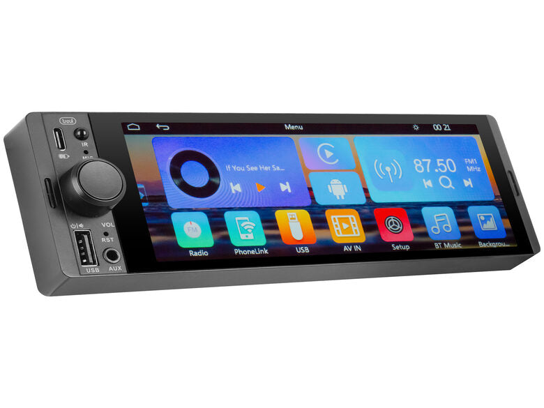 Trevi Autoradio DAB FM RDS 160W con Touchscreen 6.6" e Antenna DAB in Dotazione MDV 6370 DAB