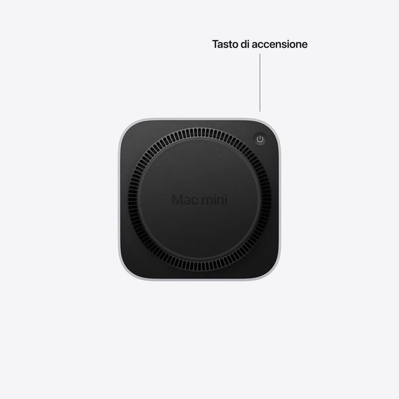 Apple Mac mini : Chip M6 con cpu 12 core e gpu 12 core, 512GB SSD - Argento