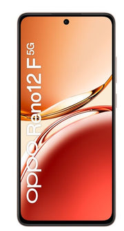 OPPO Reno12 F 5G AI Smartphone, Tripla fotocamera 50+8+2MP, Selfie 32MP, Display 6.67” 120HZ AMOLED FHD+, 5000mAh, RAM 8GB(Esp4GB/6GB/8GB)+ROM 256GB, [Versione Italia], Amber Orange