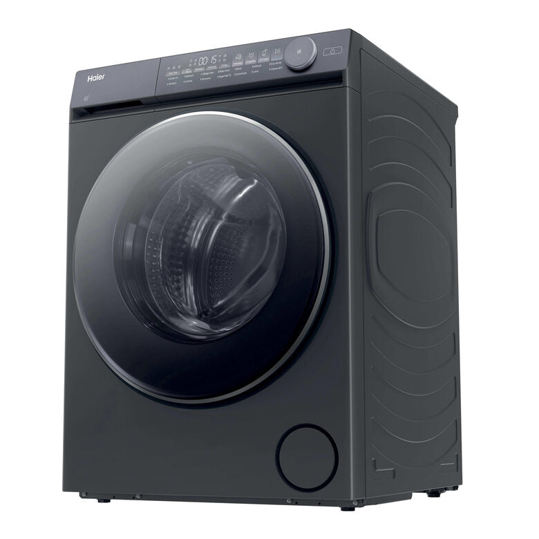 Haier X Series 7, Lavatrice Slim 9 KG, 25% più efficente della classe A, 1400 giri, Antracite, Direct Motion, Vapore, Wi-Fi, Smart AI, Scruscotto Anti-impronta, 360° ABT, HW90-B14367GTUIT