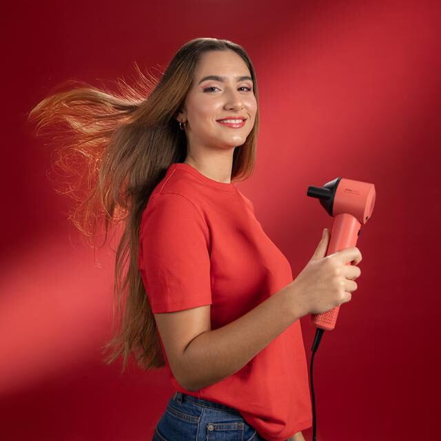 Cecotec IoniCare RockStar Style Asciugacapelli 1500 W Nero, Rosso