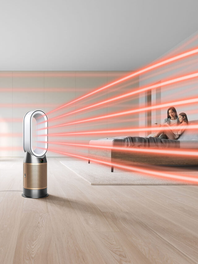 Dyson HP12 Ventilatore Purificatore Hot+Cool HP2 De-Nox 27 m² 63 dB Oro, Bianco