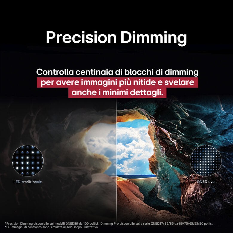 LG QNED evo AI 100'' Serie QNED86 100QNED86A6, MiniLED 4K, Dimming Pro, Dolby Vision, SMART TV 2025