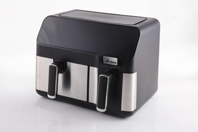 Ardes ARFRYA03D friggitrice Doppia 9 L Indipendente Friggitrice ad aria calda Nero, Acciaio inossidabile