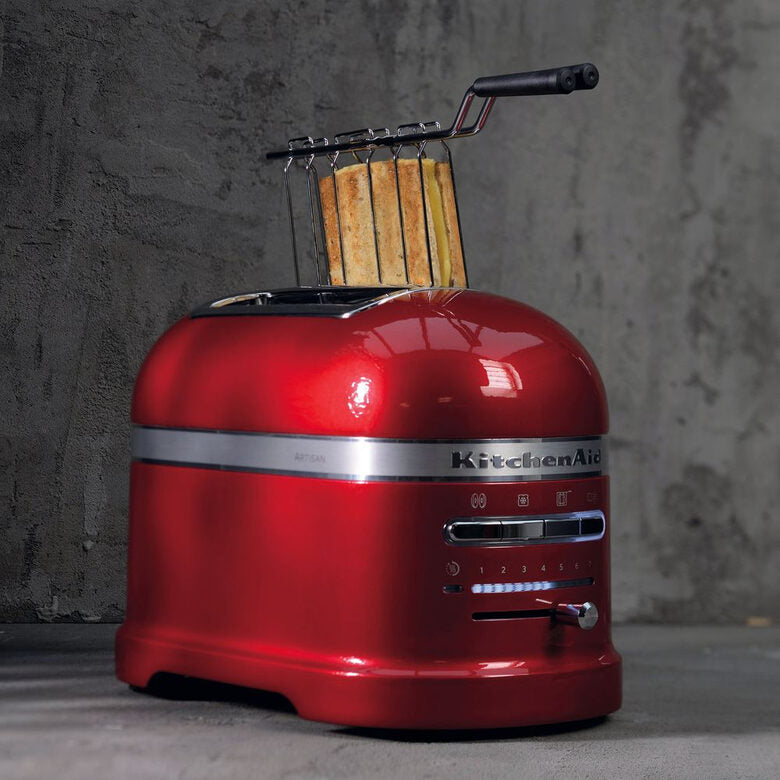KitchenAid 5KMT2204EER 7 2 fetta/e 1250 W Rosso, Acciaio inox