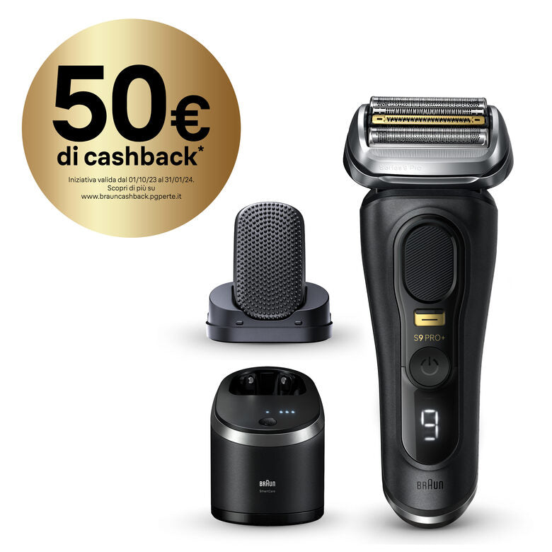 Braun Series 9 Pro+ 9590cc Wet & Dry Rasoio Trimmer Nero