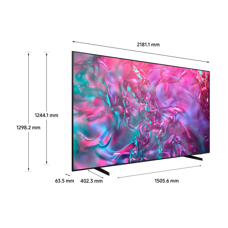 Samsung UE98DU9070UXZT Televisione Smart TV 98 Pollici Led 4K Crystal Uhd Wi-Fi Graphite Black Processore Crystal Upscaling Slim Look OTS Lite