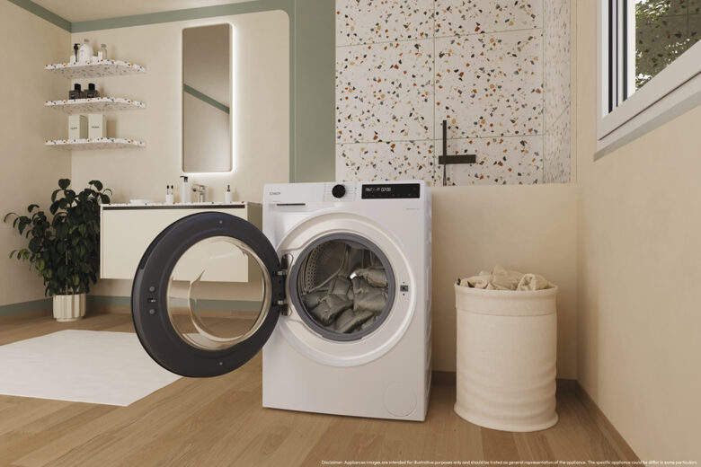 Candy ProWash 500, Lavatrice Carica Frontale 11 KG, 30% più efficente della classe A, 1400 giri, Bianco, Inverter, Vapore, Wi-Fi, Smart Wash, BR 411BL9-S