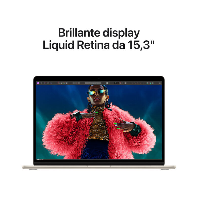 Apple MacBook Air 15": Chip M3 con CPU 8-core e GPU 10-core, 512GB SSD - Galassia