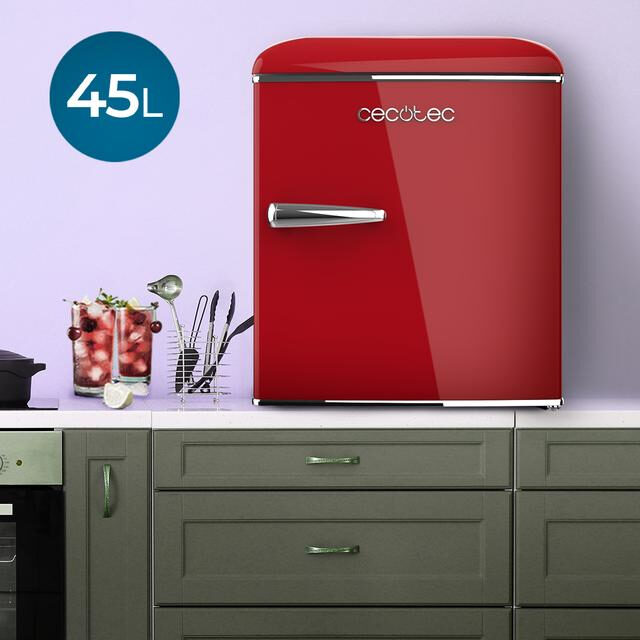 Cecotec Bolero CoolMarket TT Origin 45 Red frigorifero Libera installazione 45 L F Rosso