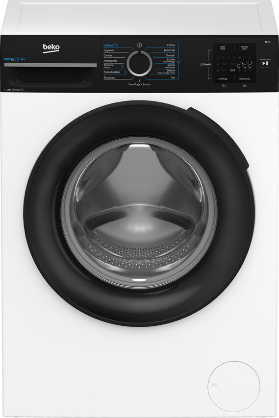 Beko BMWG10147EB B300 Lavatrice A Libera Installazione 10 Kg, 1400 Giri, Classe A, Nero Bianco