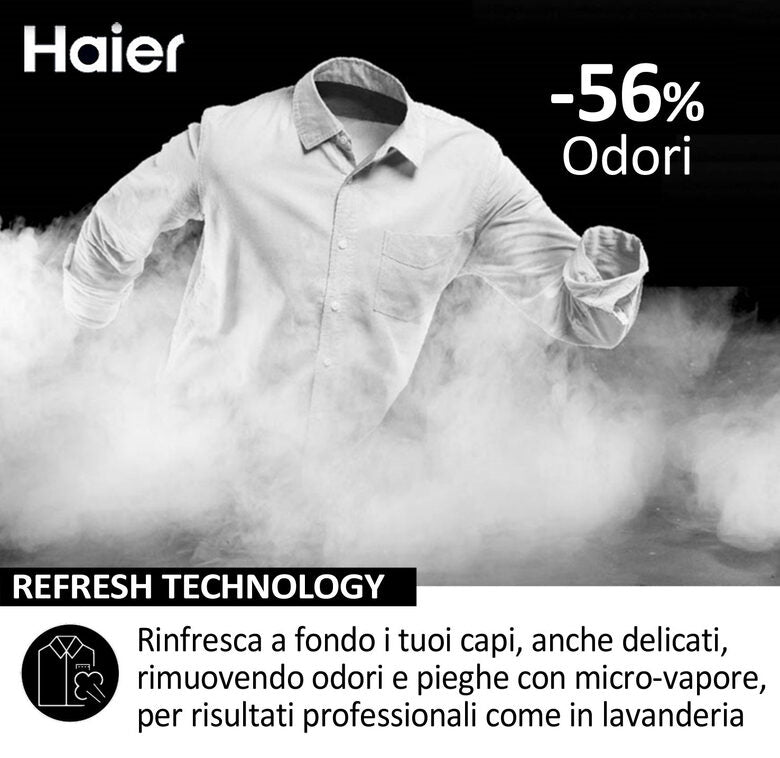 Haier HW100-B14367U1 X Serie 7 Lavatrice A Libera Installazione 10 Kg, 1400 Giri, Classe A, Bianco