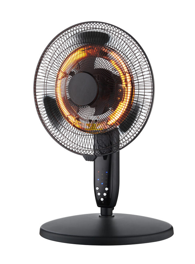 DCG Eltronic VESA05 stufetta elettrica Interno Nero, Grigio 2000 W Riscaldatore ambiente elettrico con ventilatore