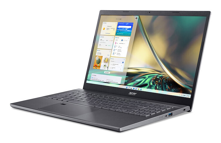 Acer Aspire 5 Intel® Core™ i5 i5-1235U Computer portatile 39,6 cm (15.6") Full HD 16 GB DDR4-SDRAM 512 GB SSD NVIDIA GeForce RTX 2050 Wi-Fi 6E (802.11ax) Windows 11 Home Grigio