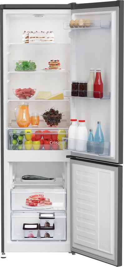 Beko RCSA300K40GN Frigorifero Combinato A Libera Installazione, MinFrost®, Classe E, Grigio
