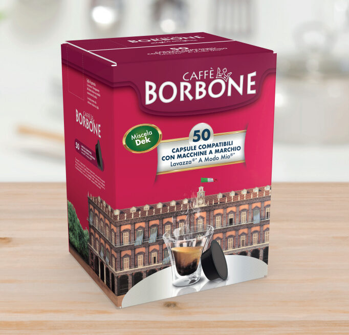 Caffè Borbone Miscela Dek Decaffeinato in capsule 50pz per macchine da caffè Lavazza® A Modo Mio®
