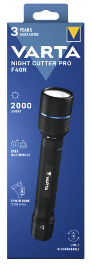 Varta 18922 Nero Torcia a mano LED