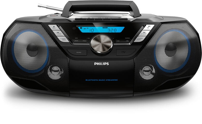 Philips AZB798T/12 impianto stereo portatile Analogico e digitale 12 W Nero